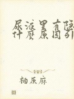 尿液里有隐血是什么原因引起的