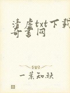 清虚txt下载奇书网