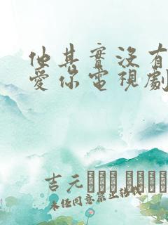 他其实没有那么爱你电视剧免费