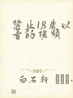 禁止18岁以下看的视频