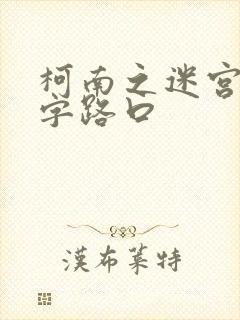 柯南之迷宫的十字路口