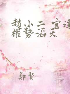 赵小二 官道之权势滔天