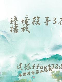 边境杀手3在线播放