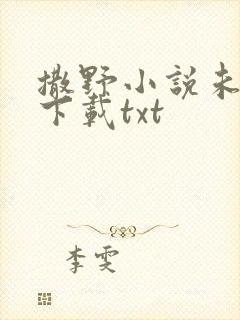 撒野小说未删版下载txt