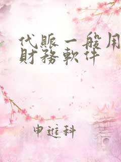 代账一般用什么财务软件