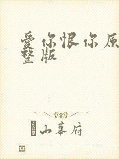 爱你恨你原唱完整版