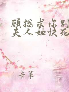 顾总求你别虐,夫人她快死了