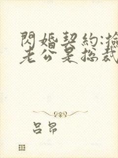 闪婚契约:捡个老公是总裁