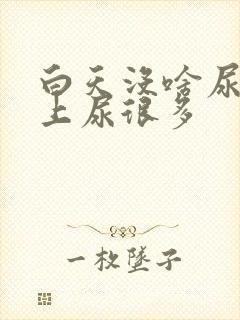 白天没啥尿,晚上尿很多