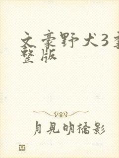 文豪野犬3季完整版