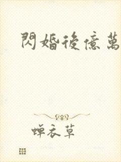 闪婚后亿万总裁