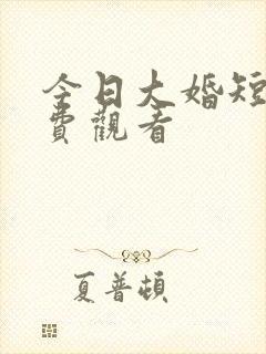 今日大婚短剧免费观看