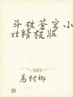 斗破苍穹小说txt精校版