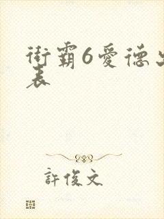 街霸6爱德出招表