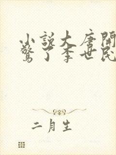 小说大唐开局震惊了李世民