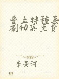 爱上特种兵电视剧40集免费观看