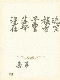 没落贵族琉璃川在哪里看完整版