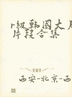 r级韩国大尺度片段合集