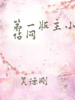 第一版主小说爱站网