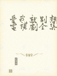 爱我就别想太多电视剧全集免费看