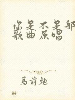 你是不是那个人歌曲原唱