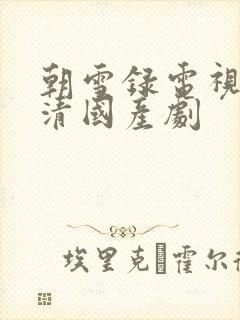 朝雪录电视剧高清国产剧