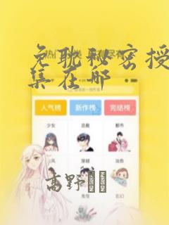 免耽秘密授课全集在哪：结局+番外