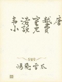 韦浩穿越唐朝的小说免费