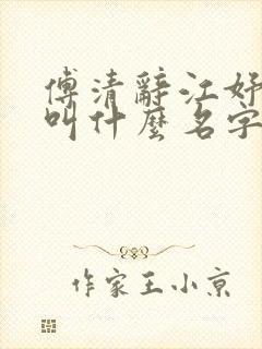 傅清辞江妤小说叫什么名字