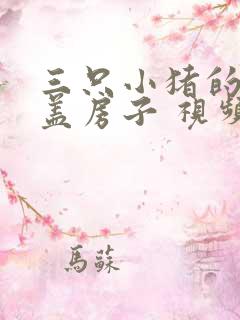 三只小猪的故事盖房子 视频