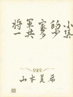 将军家的小娘子一共多少集