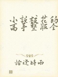 小说校花的贴身高手整版全文下载