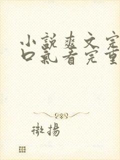 小说爽文完结一口气看完重生复仇