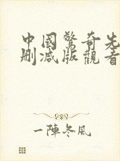 中国惊奇先生未删减版观看