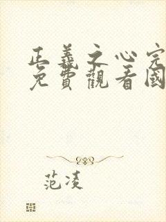 正义之心完整版免费观看国语版