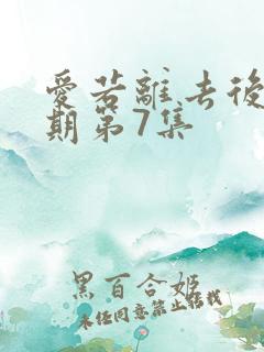 爱若离去后会无期第7集