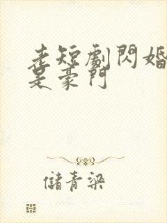 老短剧闪婚老公是豪门