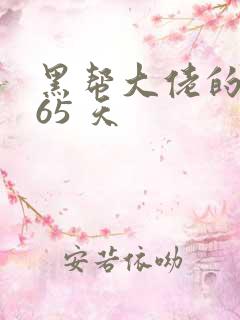 黑帮大佬的 365 天