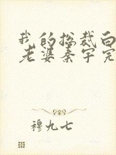 我的总裁白富美老婆秦宇完结版