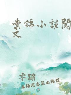 棠锦小说阅读全文