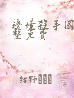 边境杀手国语完整免费