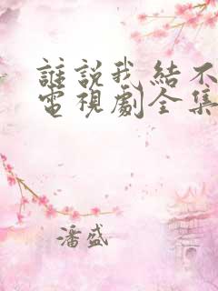 谁说我结不了婚电视剧全集免费