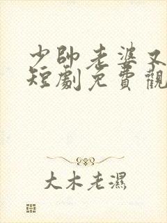 少帅老婆又跑了短剧免费观看高清