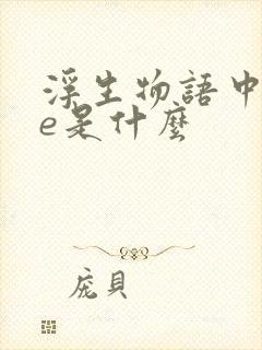 浮生物语中的4e是什么