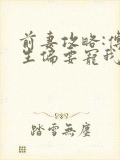 前妻攻略:傅先生偏要宠我小说无弹窗