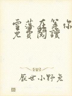 雪落在等你小说免费阅读