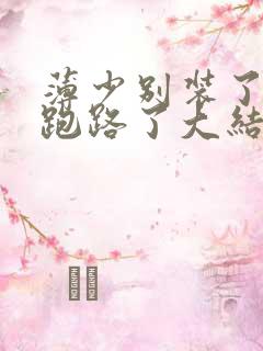 薄少别装了夫人跑路了大结局