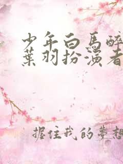 少年白马醉春风叶羽扮演者