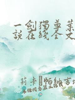 一剑独尊叶玄小说在线全文免费阅读