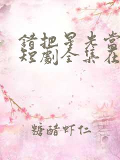 错把星光当烟火短剧全集在线观看